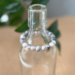 Roze Zebra Jaspis armband