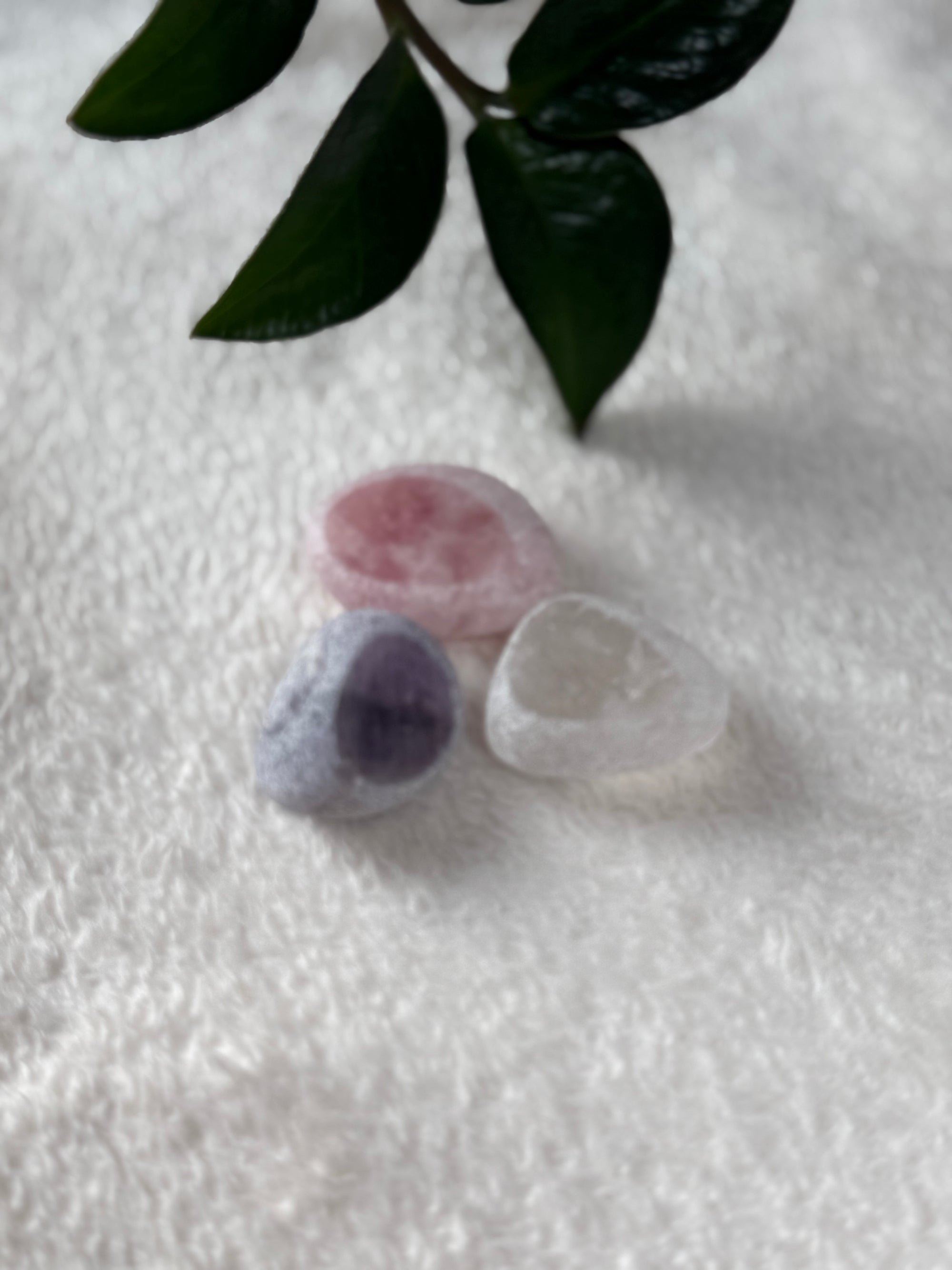 Drie eenheid ruw-gepolijst set 