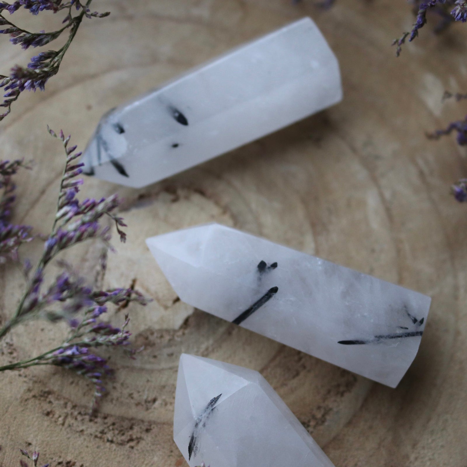 toermalijnkwarts toermalijn bergkristal obelisk punt