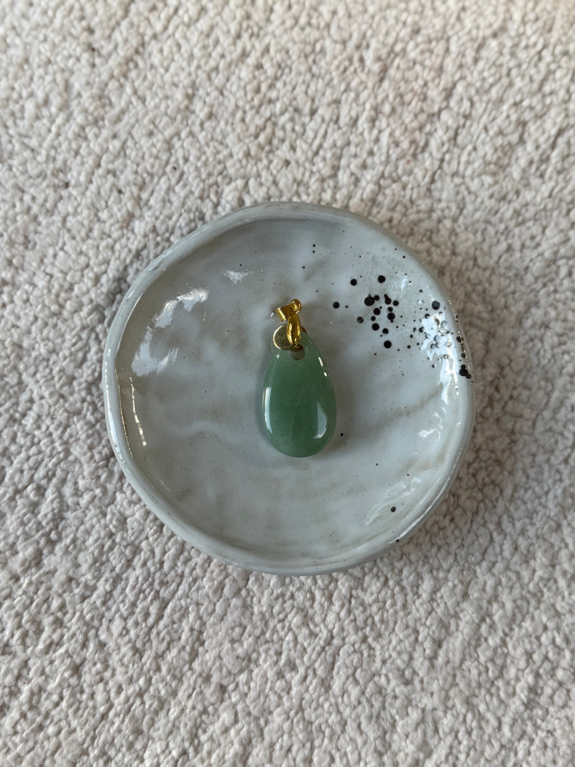 Groene aventurijn hanger