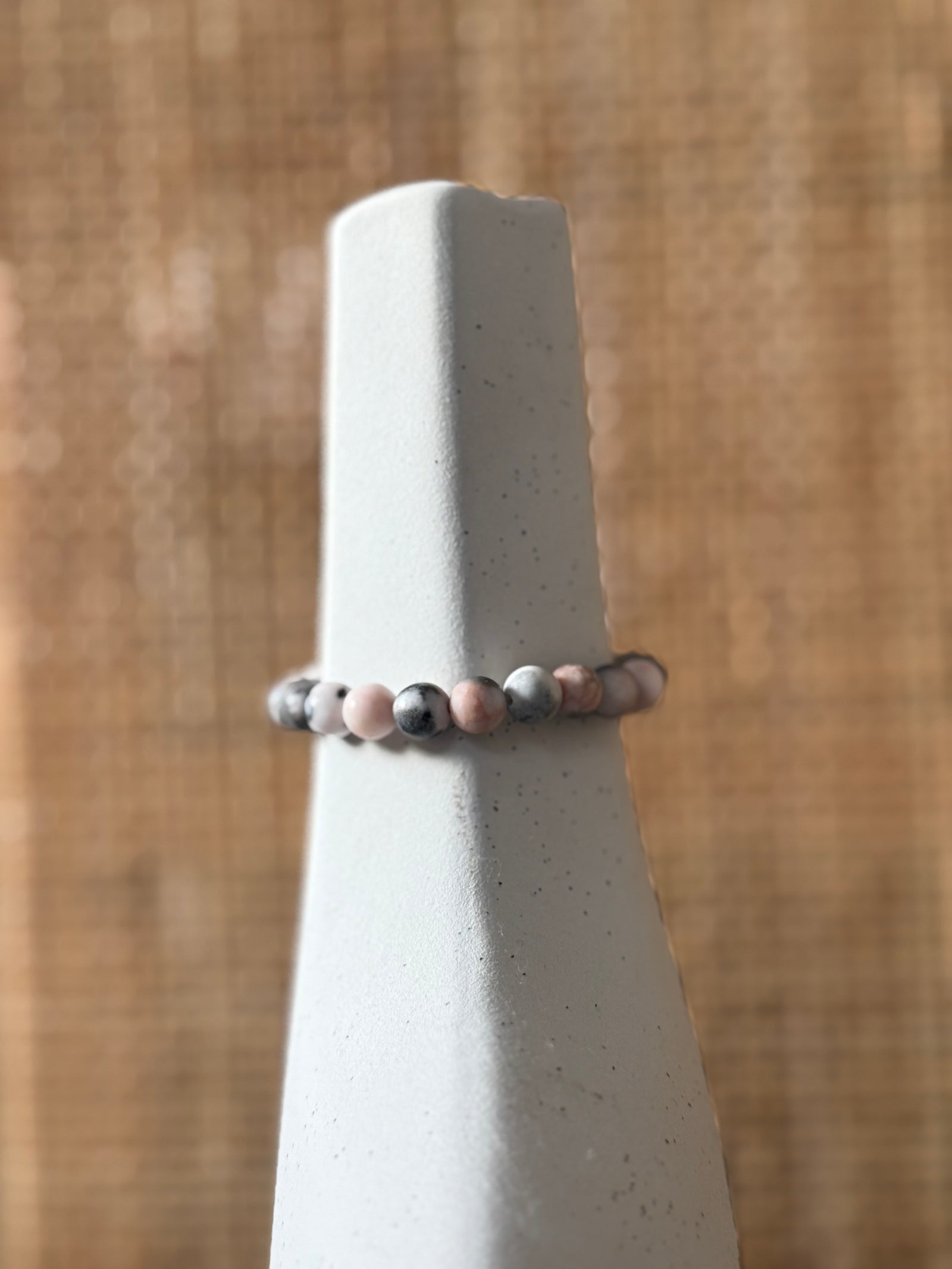 Roze Zebra Jaspis armband